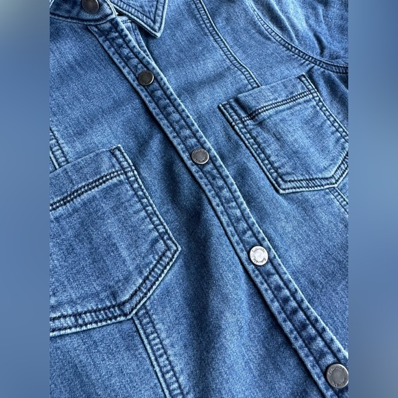 SPLENDID Denim Button Up Mini dress size XS - Picture 5 of 15